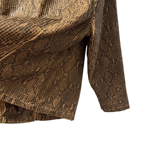 Ruby Rd. Jacket Sz 18W Jacket Snake Print Polyester Zip Front Jacket - Picture 8 of 11